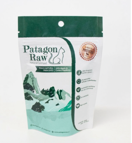 Patagon Raw gato snack 100% corazón de cordero magallánico