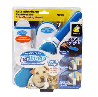 Fur Wizard Cepillo Quita Pelos y Pelusas de Ropa Muebles
