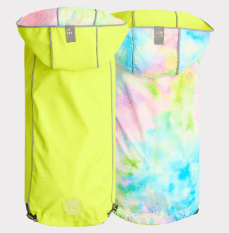 Impermeable reversible para perros | Amarillo neón