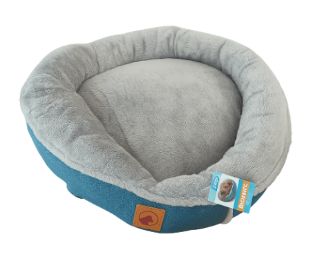 Cama Circular Perro Azul