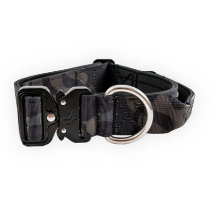 Collar Combat 4 cm para Perros - Street Dogs - Black Camouflage