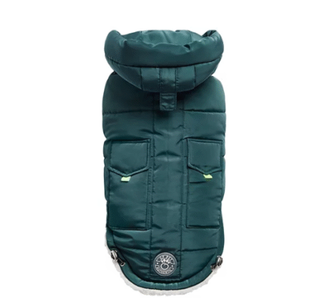 GF PET PARKA SUPER PUFF VERDE AZULADO