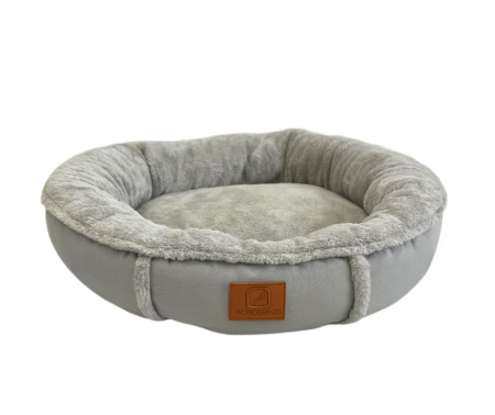 CAMA CIRCULAR PERRO GRIS M