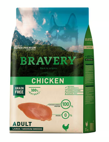 BRAVERY CHICKEN ADULT LARGE/MEDIUM BREEDS