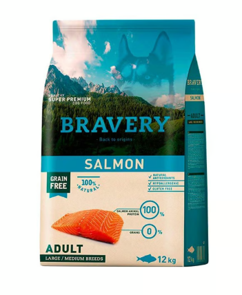 BRAVERY SALMON ADULT LARGE/MEDIUM BREED