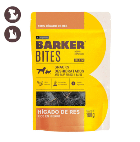 Barker Bites Hígado de Res (100g)