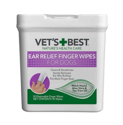 Vet's Best Toallitas para Limpieza de Oídos 50und