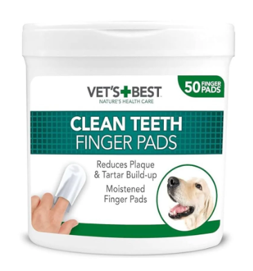 Vet's Best Dedal Para Limpieza Dental Para Mascotas 50 Unid
