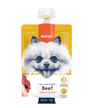 Wanpy Dog Paste Carrot & Pea - Beef